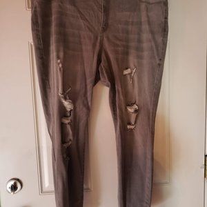 Refuge stretchy skinny jeans grey size 22